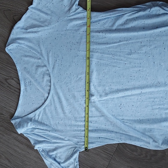 A:Glow xl maternishort sleeve top blue with black dots throughout - Picture 7 of 8